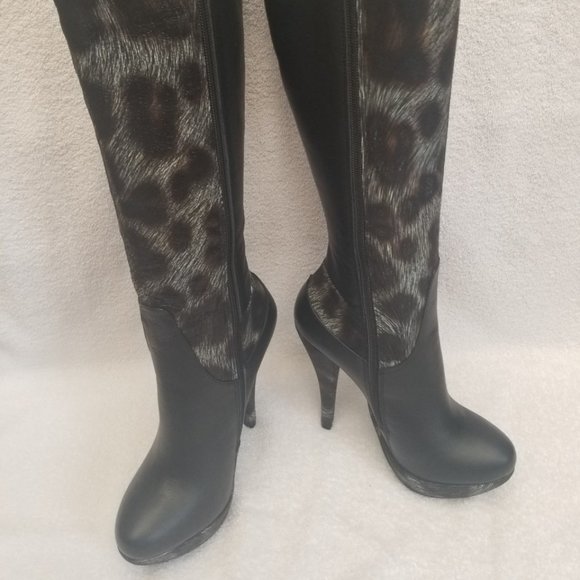 Sexy new tall brushed leather womens boots! - Picture 4 of 10